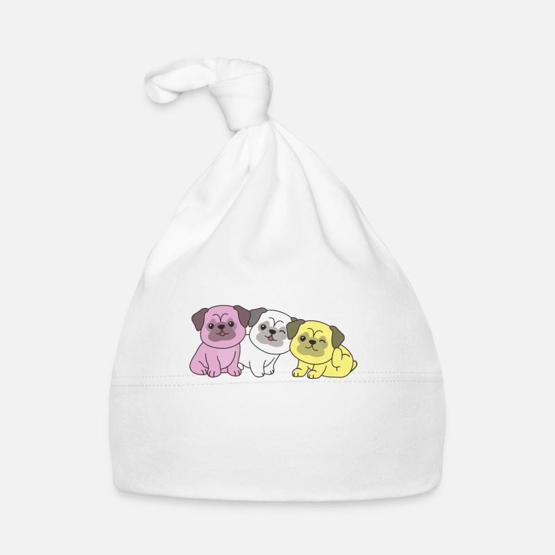twink Flag Mops Pride LGBTQ süße Hunde Baby Bio-Mütze