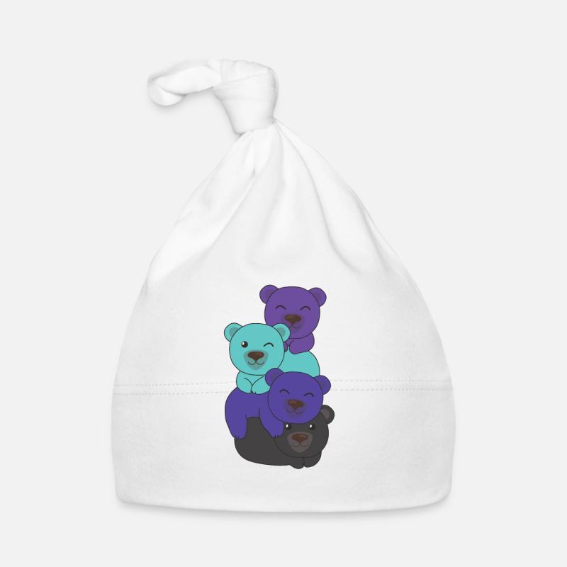 Alexigender Flag Pride LGBTQ Mignon Bear Bunch Bonnet bio Bébé