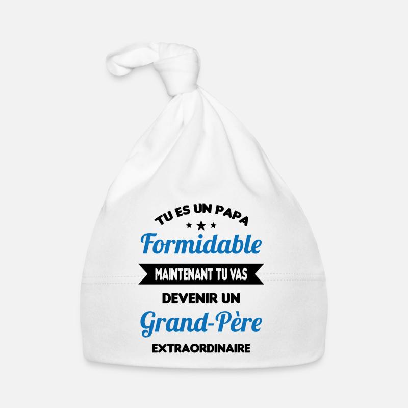 Futur grand-père cadeau annonce de grossesse Bonnet bio Bébé