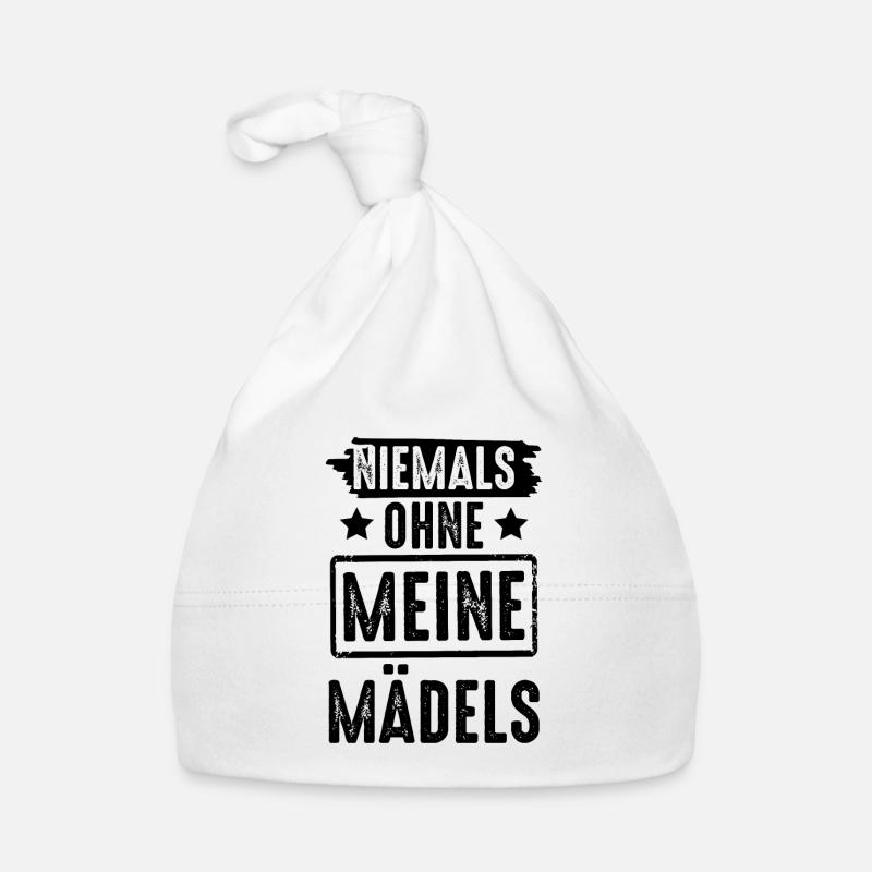 Niemals ohne meine Mädels Baby Bio-Mütze
