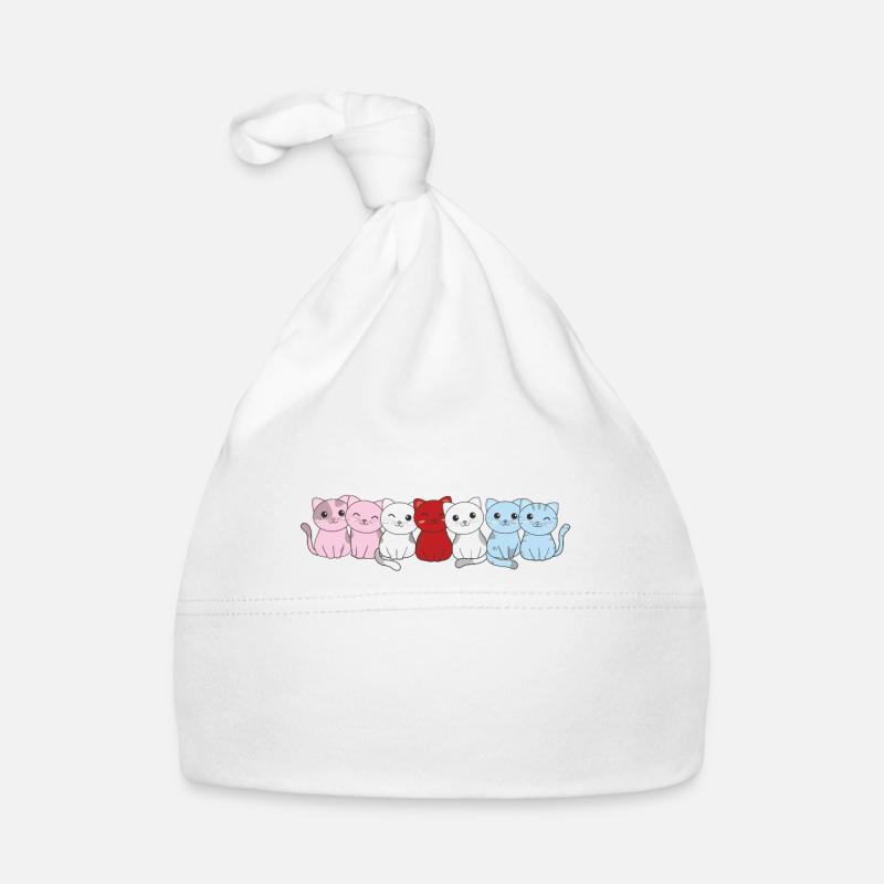 hijra Flag Pride LGBTQ süßer Katzen Baby Bio-Mütze