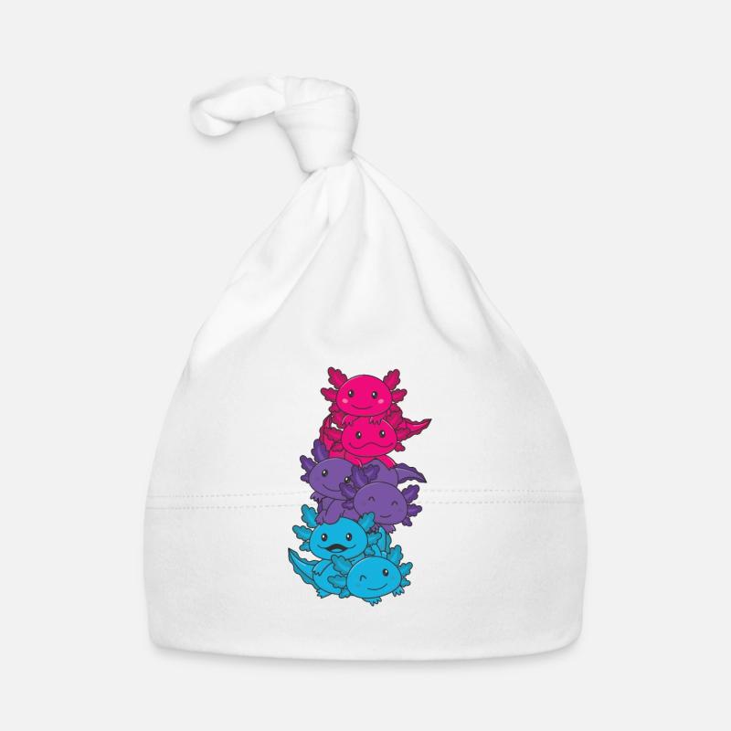 androgyn Flag June Pride LGBTQ Axolotl Organic Baby Cap