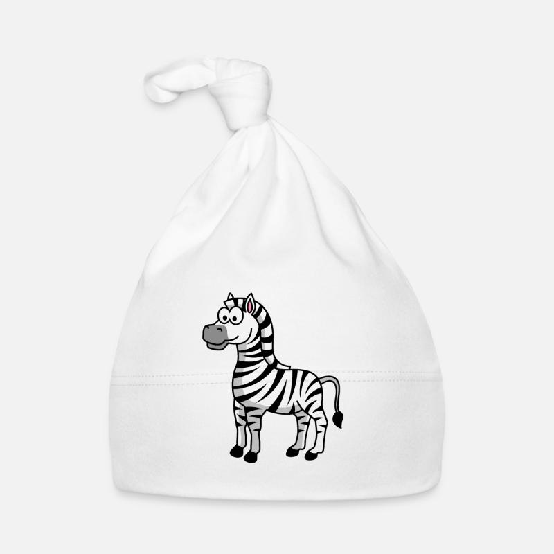 Zebra Comic Animal Organic Baby Cap