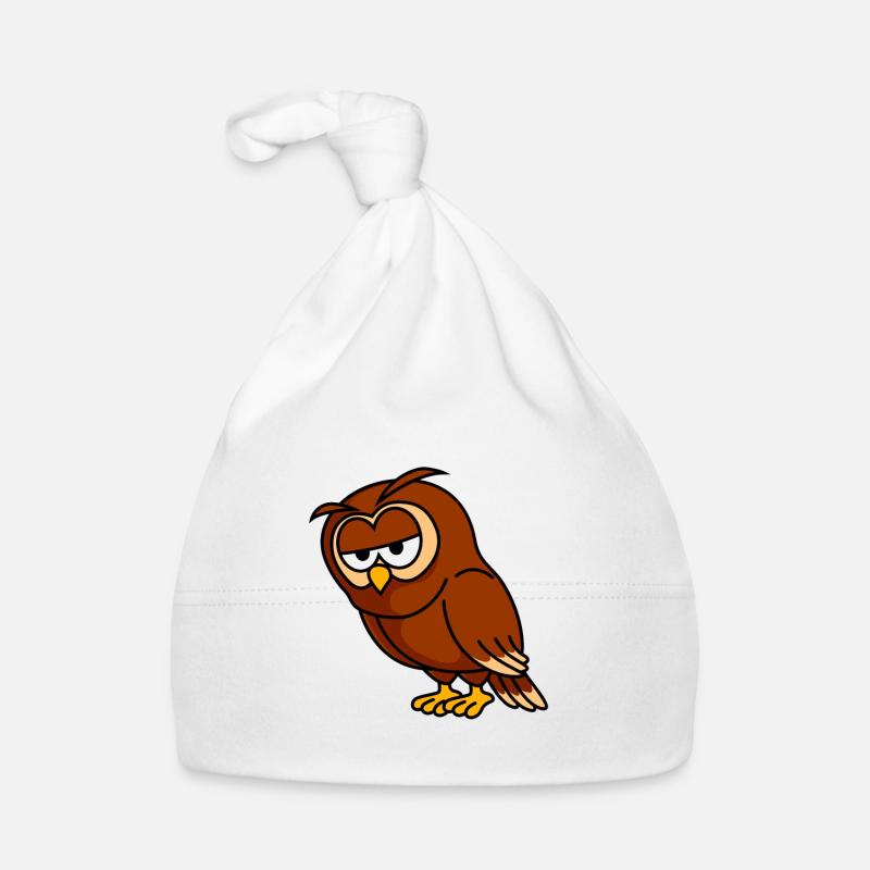 Owl Comic Organic Baby Cap