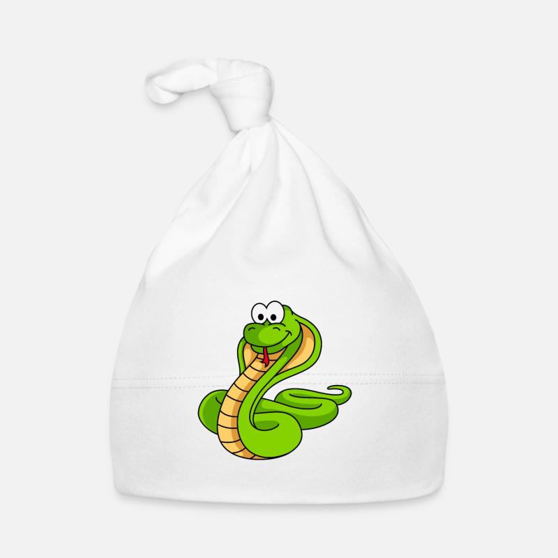 Snake Cobra Comic Animal Organic Baby Cap
