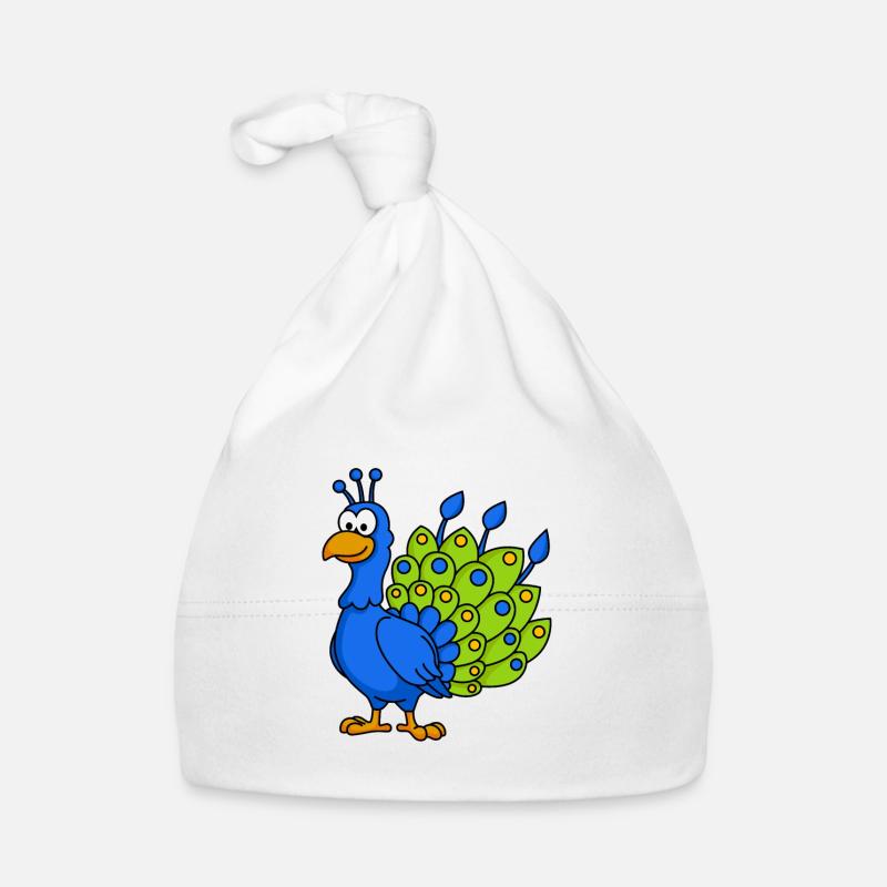 Paon Comic Animal Bonnet bio Bébé