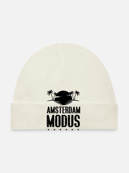 Amsterdam Modus - Baby Bio-Mütze - Weiß - Vorne
