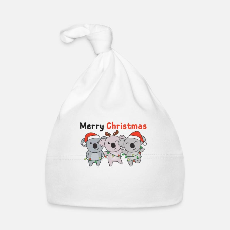 Koala Animaux de Noël Koalas Joyeux Noël Bonnet bio Bébé