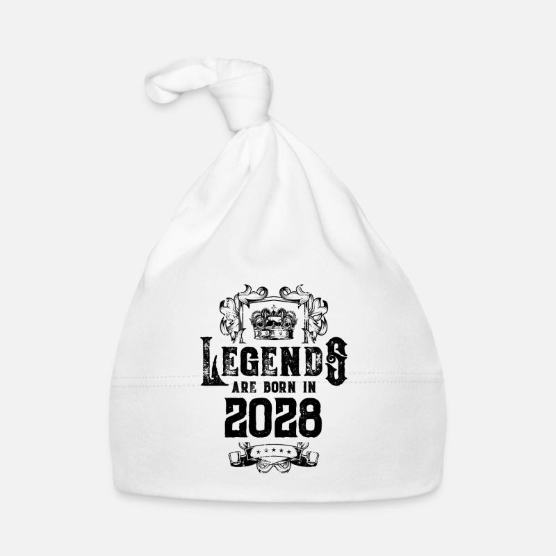 Anniversaire des légendes 2028 Bonnet bio Bébé