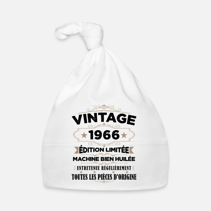 Vintage 1966 Édition Limitée Bonnet bio Bébé