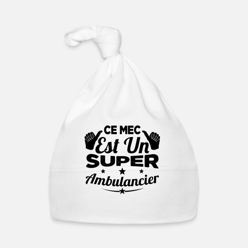 Ce Mec Est Un Super Ambulancier Bonnet bio Bébé