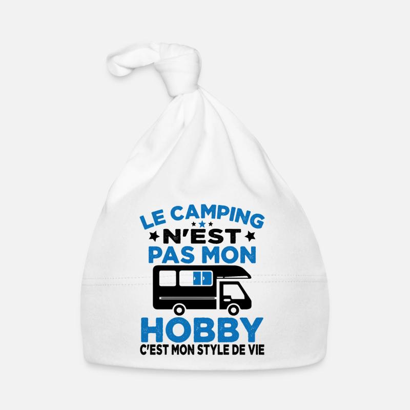 J'aime Camping C'est Mon Style De Vie Camping Car Bonnet bio Bébé