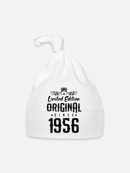 Édition limitée 1956 - Bonnet bio Bébé - blanc - Devant