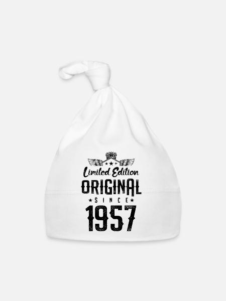 Édition limitée 1957 - Bonnet bio Bébé - blanc - Devant