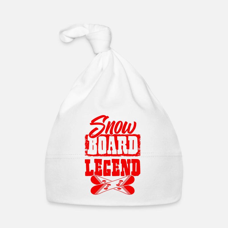 Légende du snowboard Bonnet bio Bébé