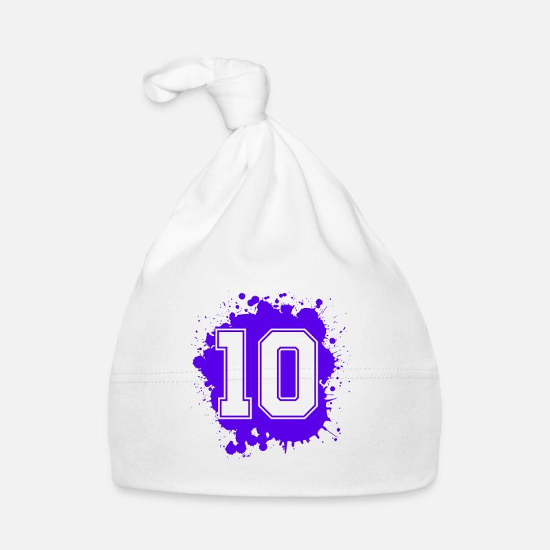 10 Zahl Klecks Baby Bio-Mütze