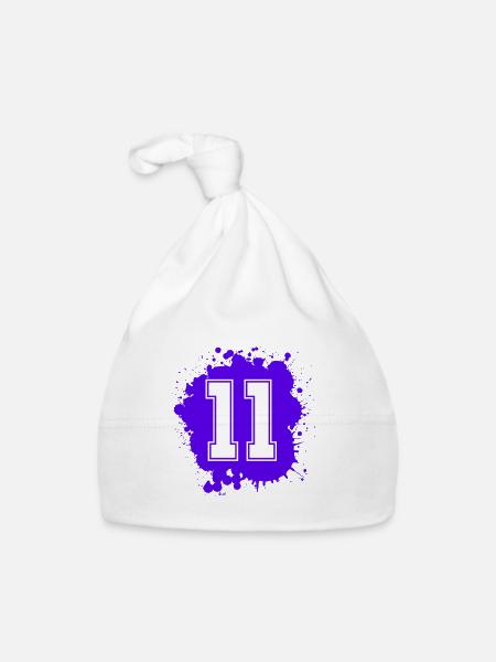 11 Nombre d’objets blob - Bonnet bio Bébé - blanc - Devant