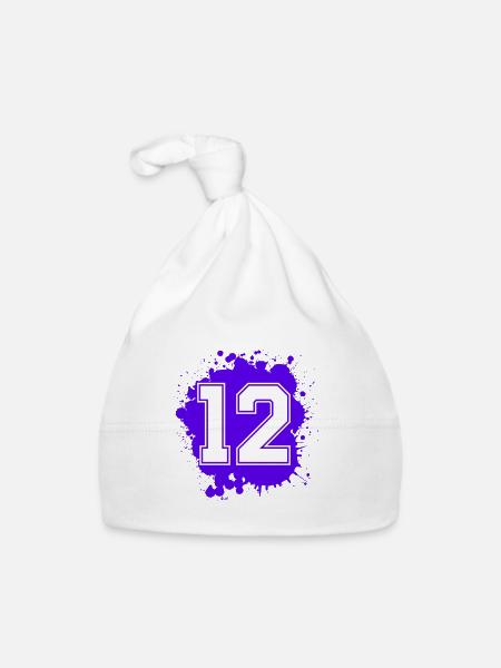12 Nombre d’objets blob - Bonnet bio Bébé - blanc - Devant