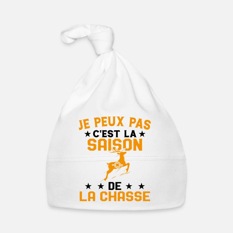C'est La Saison De La Chasse Humour Chasseur Bonnet bio Bébé