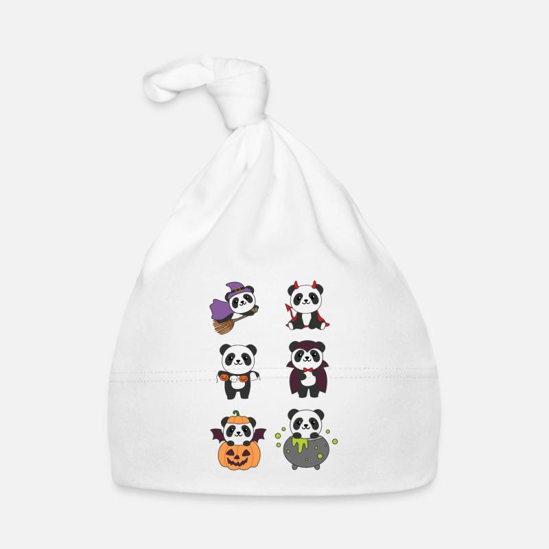 Panda Halloween Witch Devil Citrouille Vampire Costume Bonnet bio Bébé