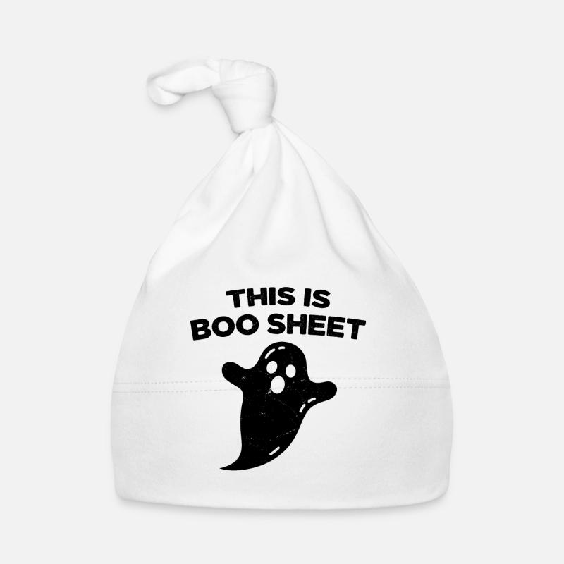 Here is the Boo Halloween Humor sheet Organic Baby Cap