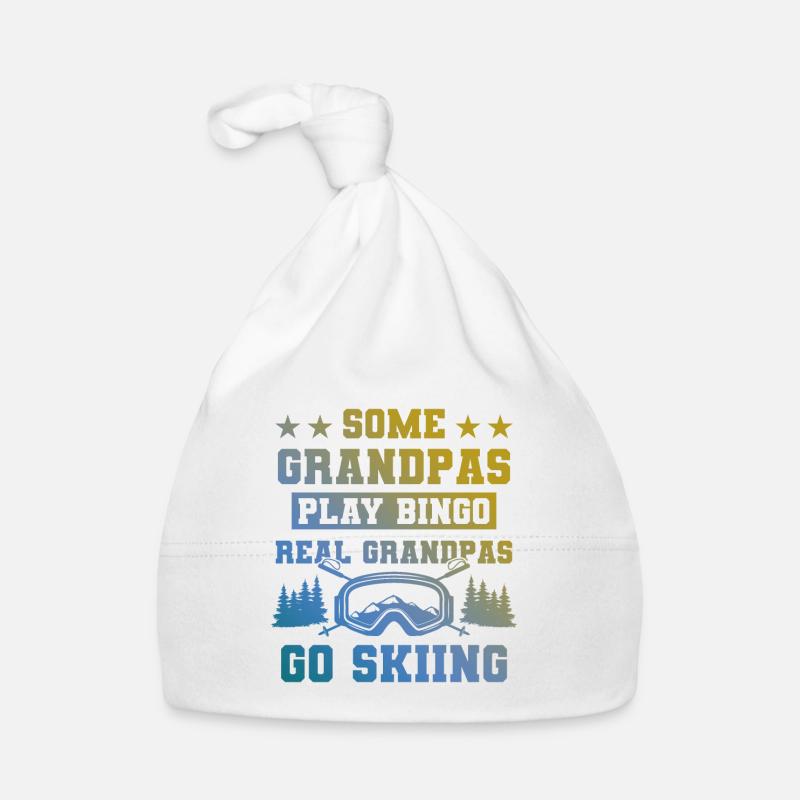 Großvater ski spruch Baby Bio-Mütze