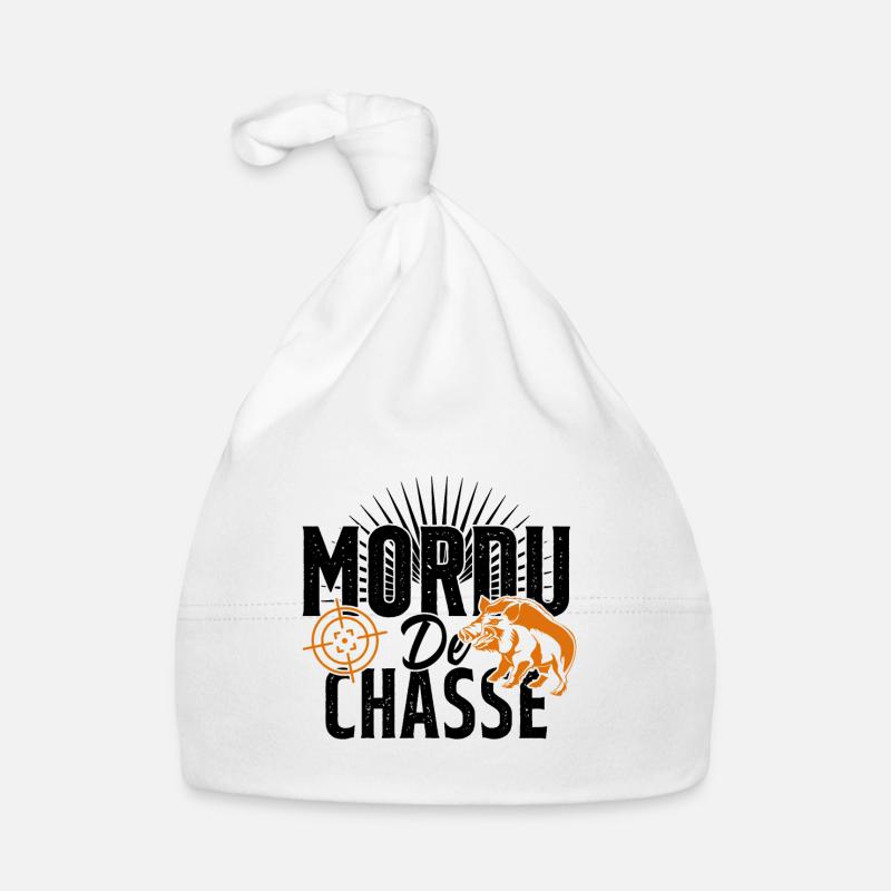 Mordu De Chasse Humour Chasseur Cadeau Bonnet bio Bébé