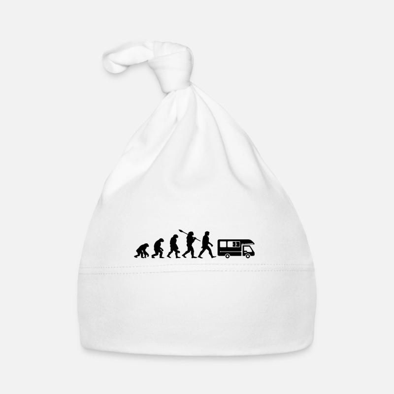Évolution Camping Car Humour Cadeau Bonnet bio Bébé