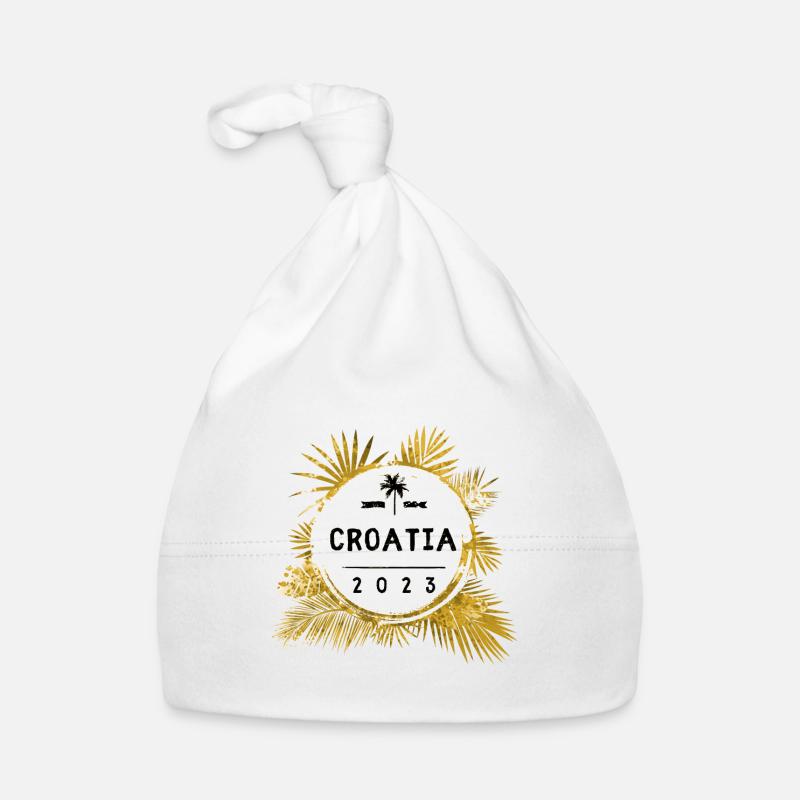 Croatia 2023 Colorful Organic Baby Cap