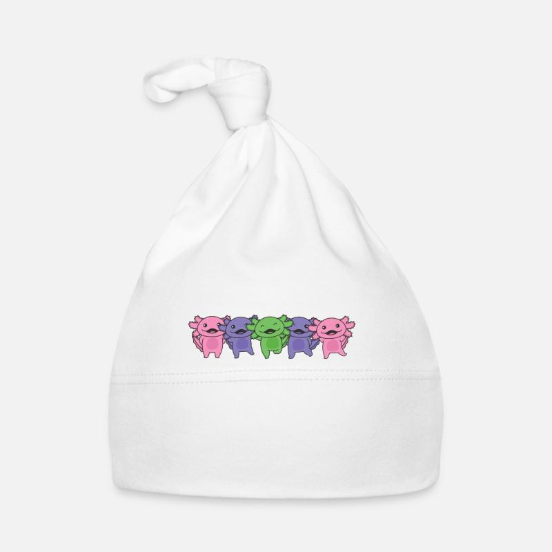 Drapeau trigenre Pride LGBTQ Axolotl Bonnet bio Bébé
