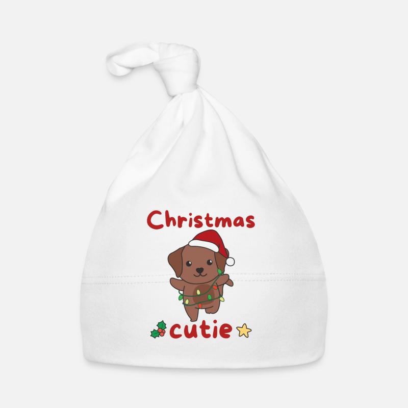 Chien de Noël Labrador Mignon de Noël Bonnet bio Bébé