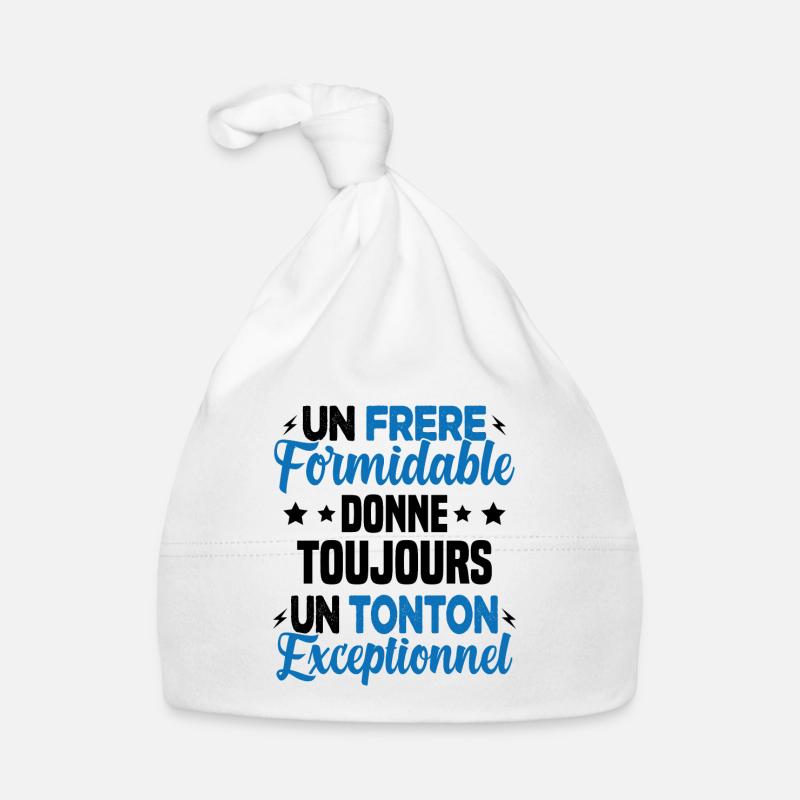 Cadeau pour Frère / Oncle - Un Tonton Exceptionnel Bonnet bio Bébé