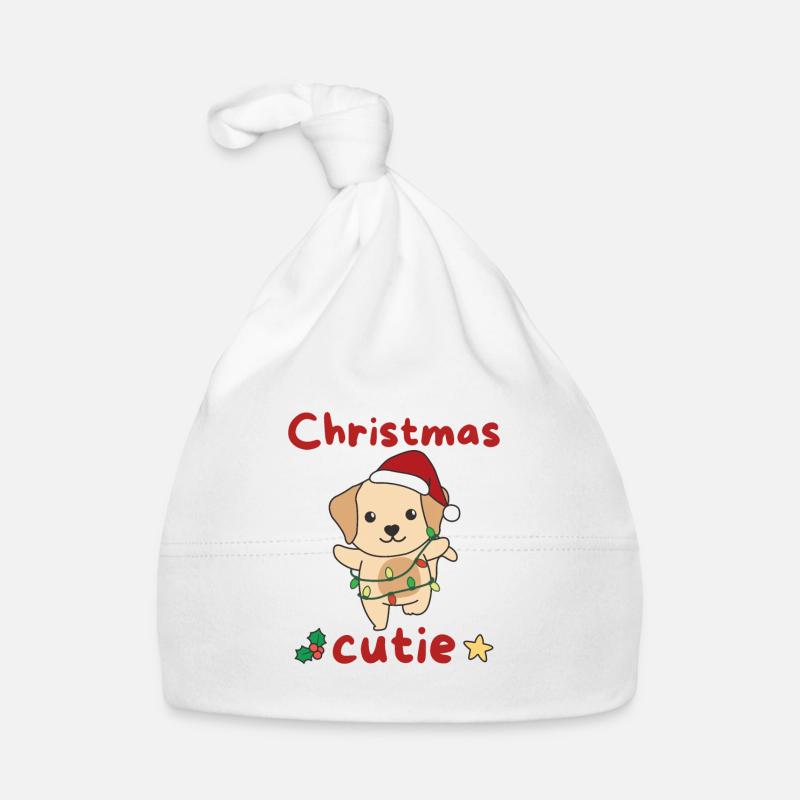 Chien de Noël Labrador Mignon de Noël Bonnet bio Bébé