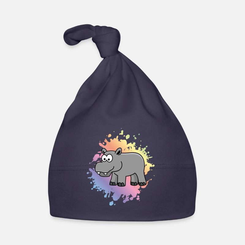 Hippo Comic Animal Organic Baby Cap