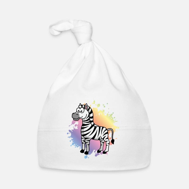 Zebra Comic Animal Organic Baby Cap