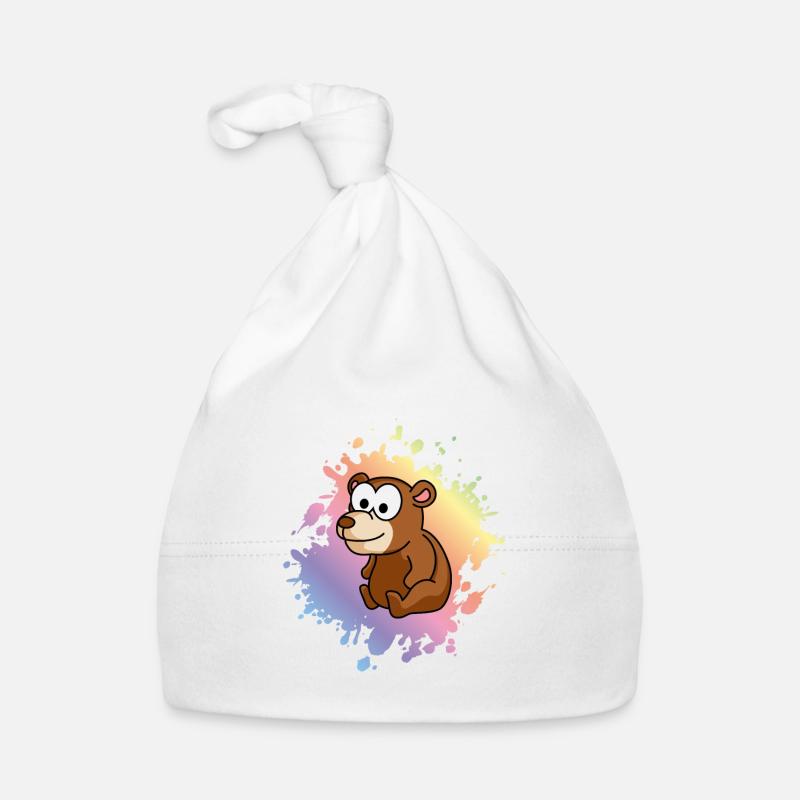Bear Comic Organic Baby Cap