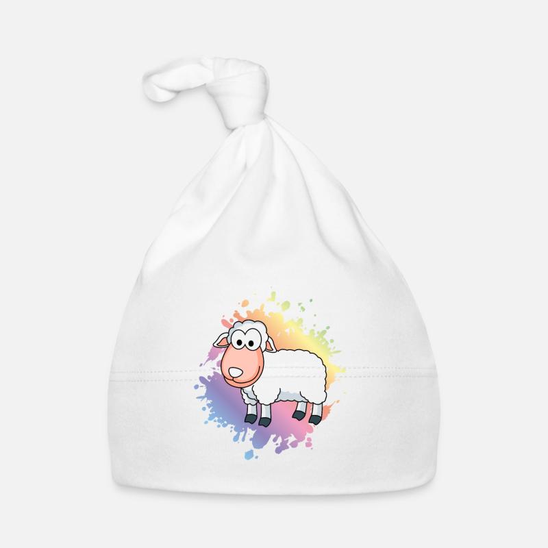 Sheep Comic Animal Organic Baby Cap