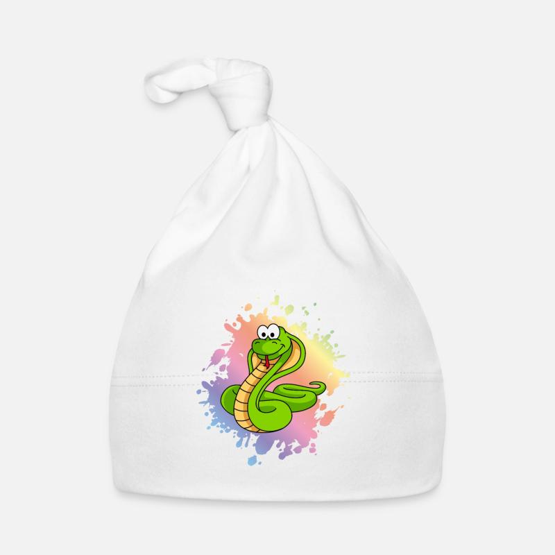 Snake Cobra Comic Animal Organic Baby Cap