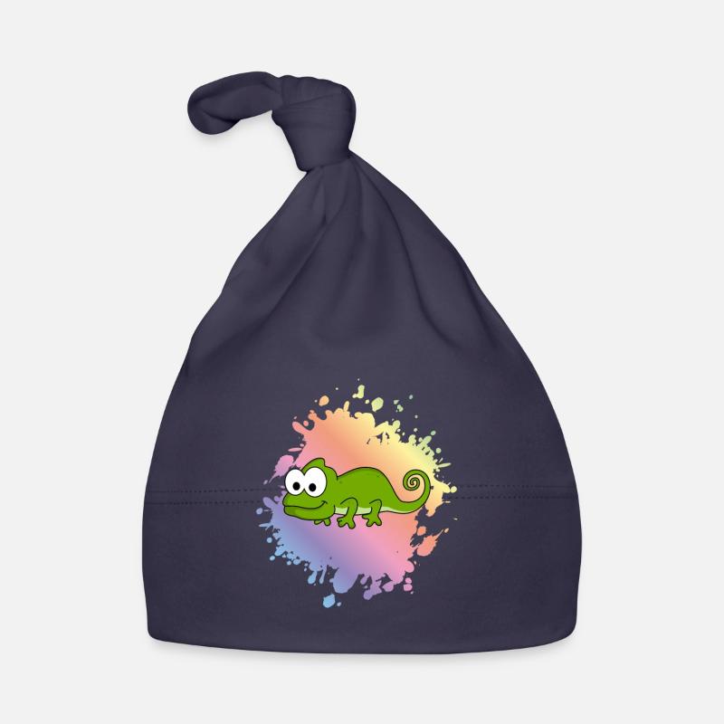 Chameleon Comic Animal Organic Baby Cap