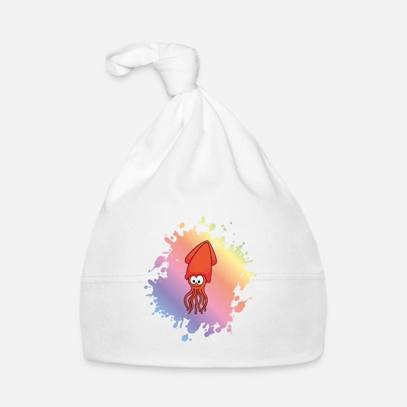 Squid Comic Animal Organic Baby Cap
