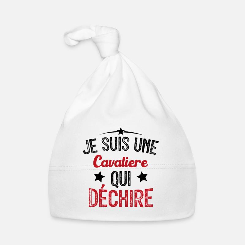 Je suis une Cavalière Qui Déchire Bonnet bio Bébé