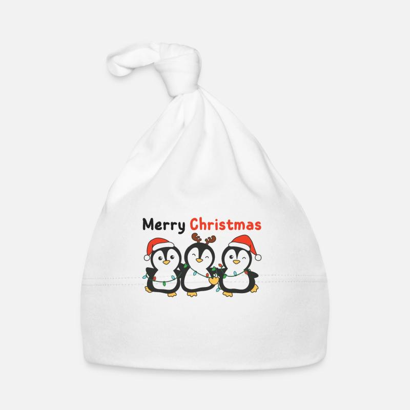 Pingouin Animaux de Noël Pingouins mignons Bonnet bio Bébé