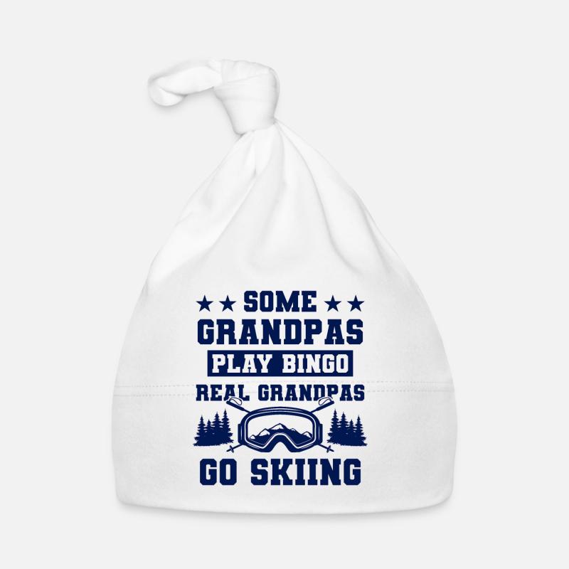 Großvater ski spruch Baby Bio-Mütze