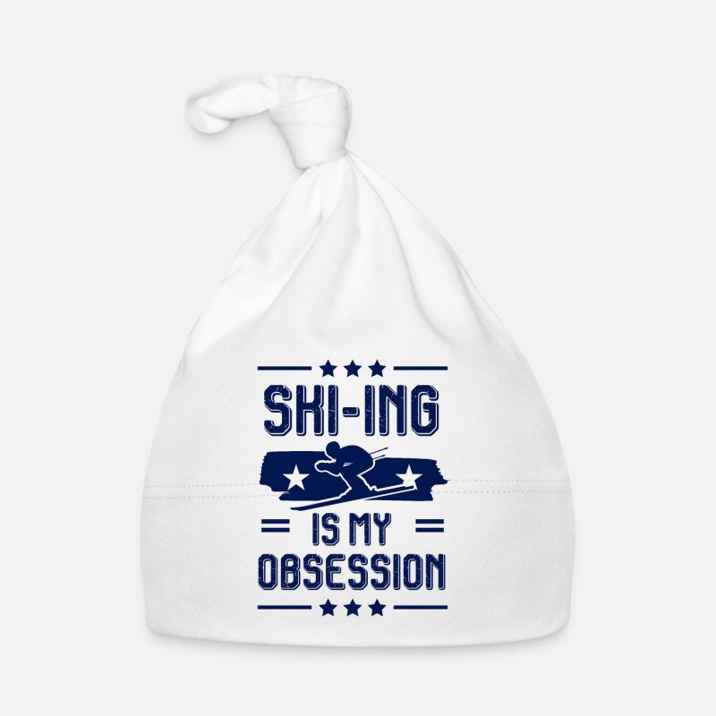 Ski Skiing Organic Baby Cap