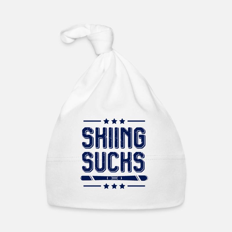 Ski skiing Organic Baby Cap