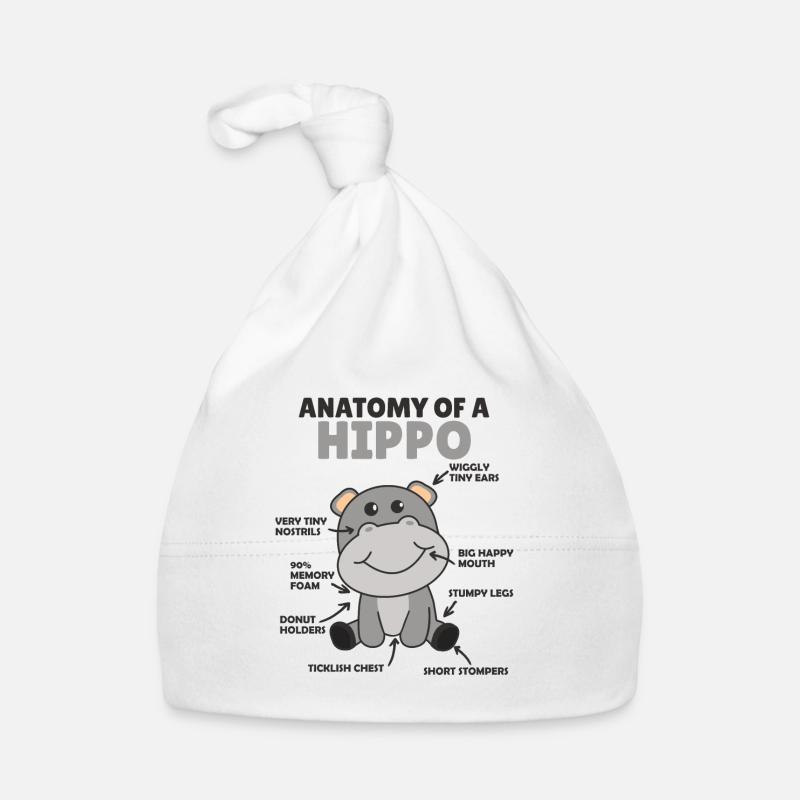 douce Hippopotame explication Anatomie d’un hippopotame Bonnet bio Bébé