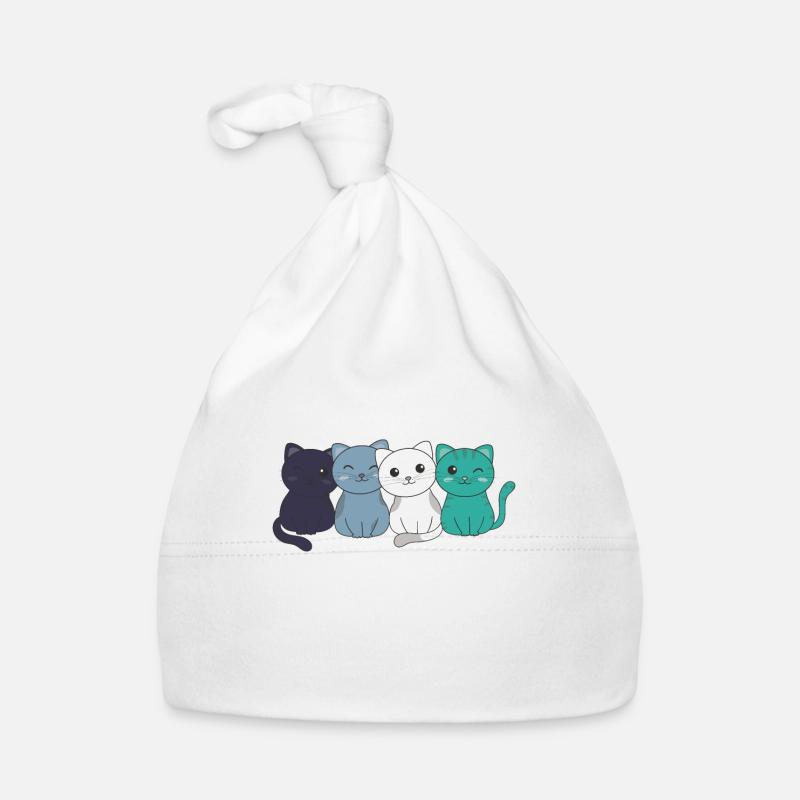 orienté aroace Flag Pride LGBTQ mignons chats Bonnet bio Bébé