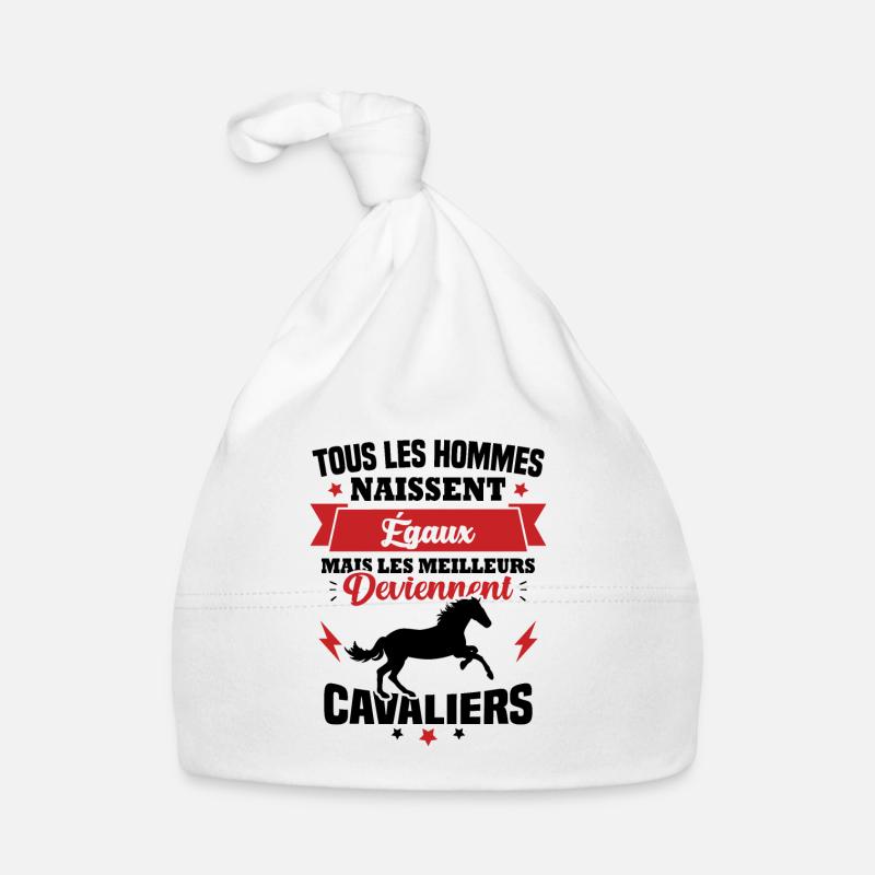 Les meilleurs hommes deviennent Cavaliers humour Bonnet bio Bébé