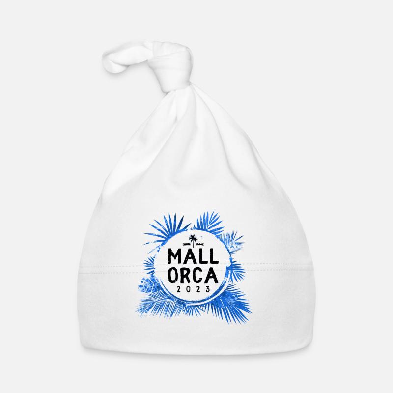 Mallorca 2023 Bunt Baby Bio-Mütze
