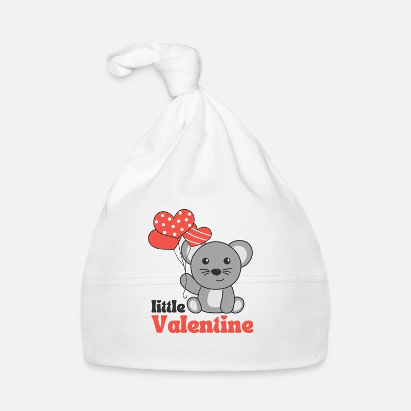 Souris pour la Saint-Valentin petite Saint-Valentin Bonnet bio Bébé